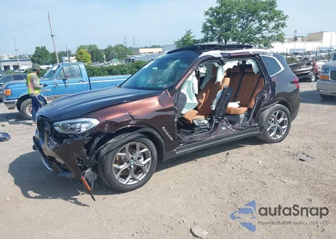 2020 BMW X3 xDrive30I z USA, uszkodzony, nr VIN 5UXTY5C06L9D44335